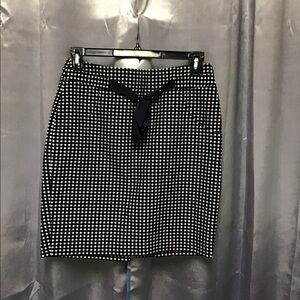 The Limited navy polka dot